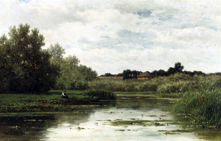 荷兰Willem Elisa Roelofs风景油画壁纸