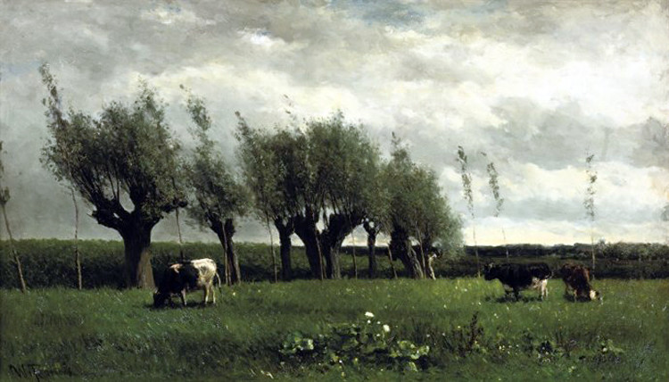 荷兰Willem Elisa Roelofs风景油画壁纸