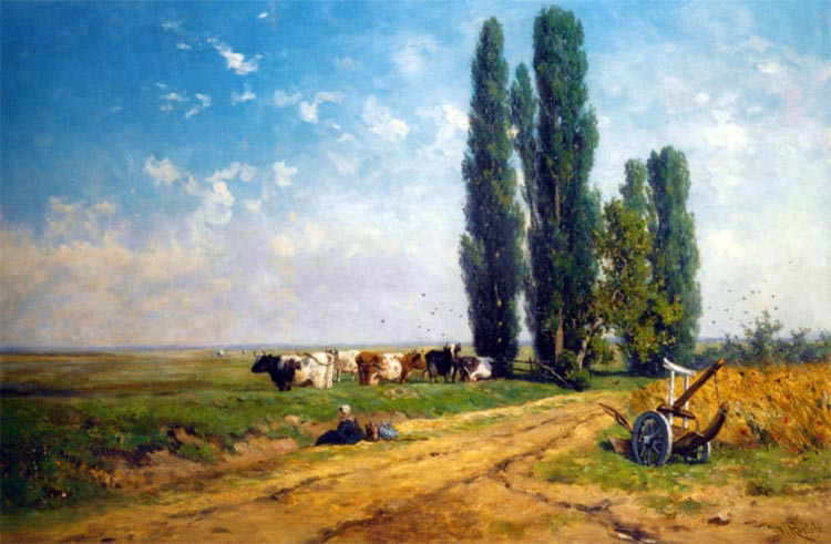 荷兰Willem Elisa Roelofs风景油画壁纸