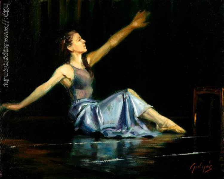 匈牙利Laszlo Gulyas人物油画作品欣赏