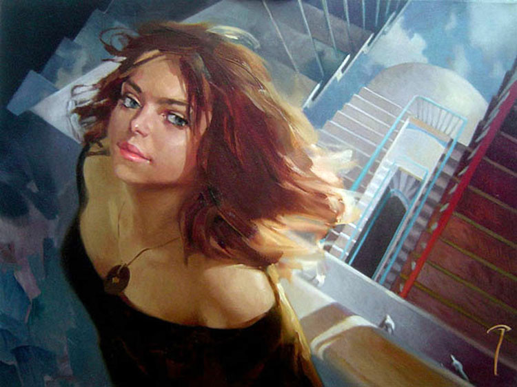 俄罗斯Alexey Chernigin人物油画作品欣赏
