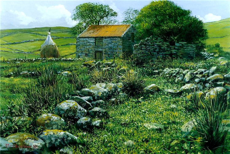 英国Peter Ellenshaw风景油画作品欣赏