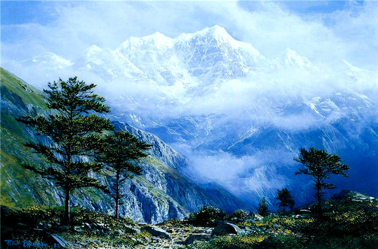 英国Peter Ellenshaw风景油画作品欣赏