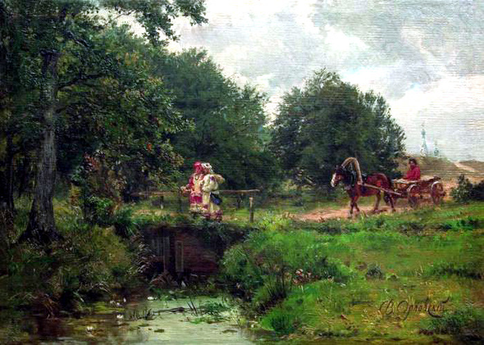 俄罗斯Орловский Владимир Донатович风景油画作品欣赏