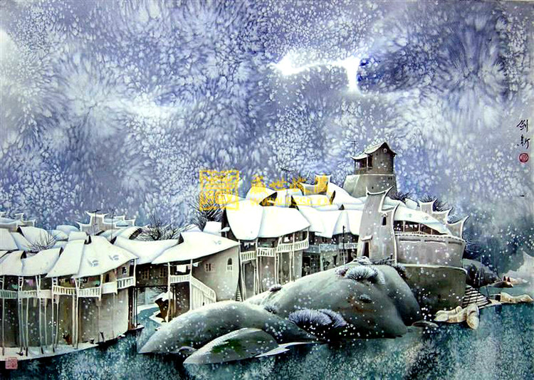 曹剑新风景油画作品欣赏