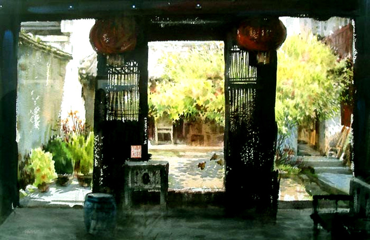 曹剑新风景油画作品欣赏