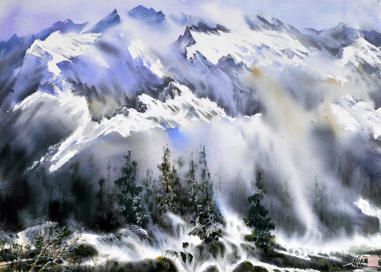 曹剑新风景油画作品欣赏