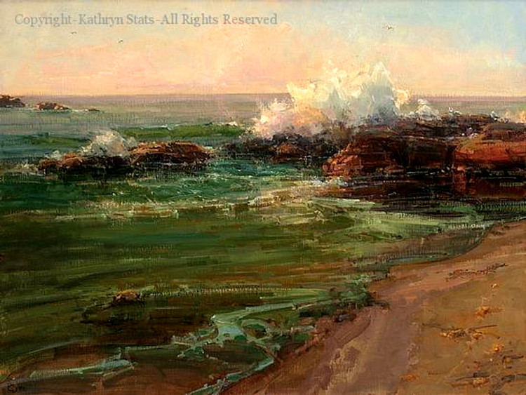 美国Kathryn Stats风景油画作品欣赏
