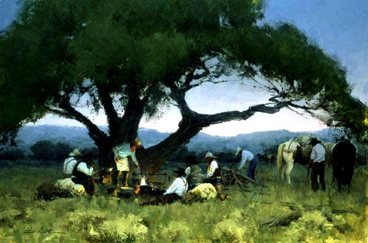 美国Bill Anton西牧风景油画作品欣赏