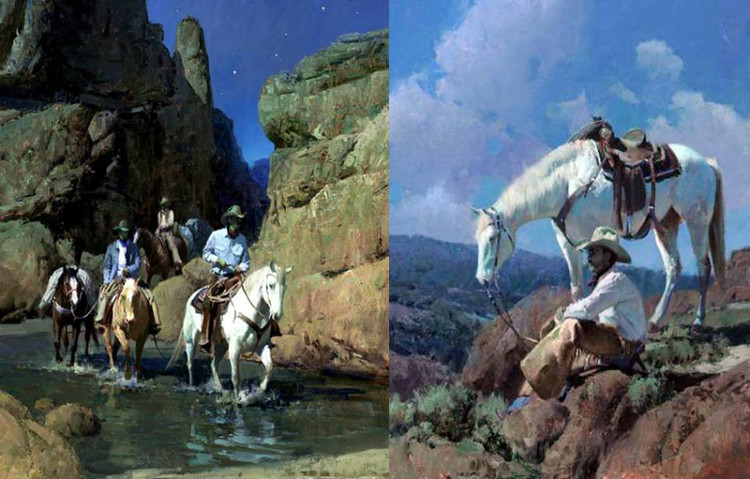 美国Bill Anton西牧风景油画作品欣赏