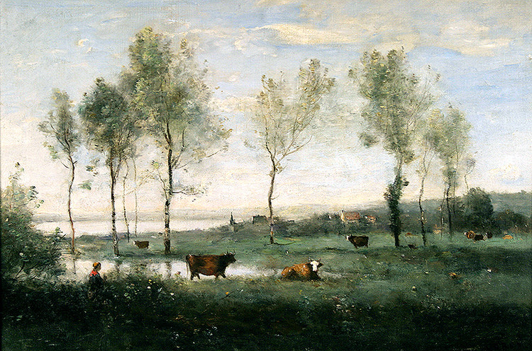 法国Jean Baptiste Camille Corot风景油画作品欣赏