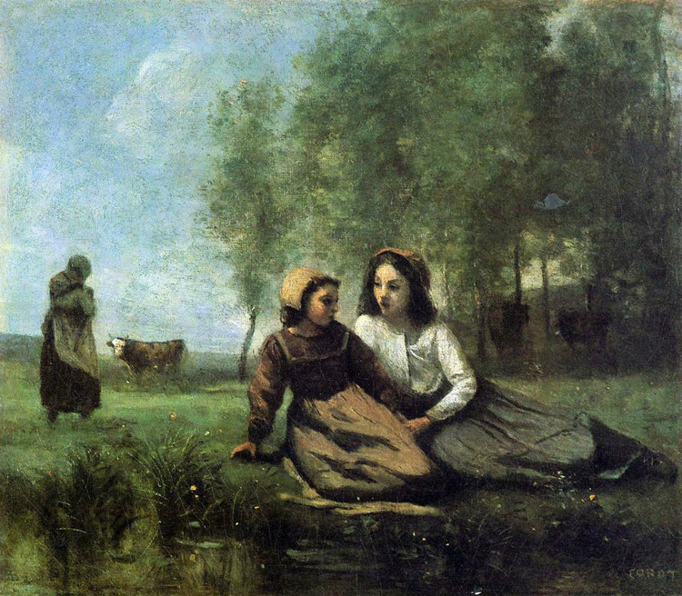 法国Jean Baptiste Camille Corot风景油画作品欣赏