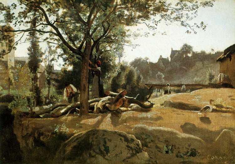 法国Jean Baptiste Camille Corot风景油画作品欣赏