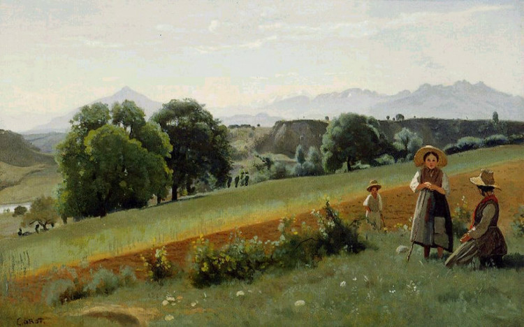 法国Jean Baptiste Camille Corot风景油画作品欣赏