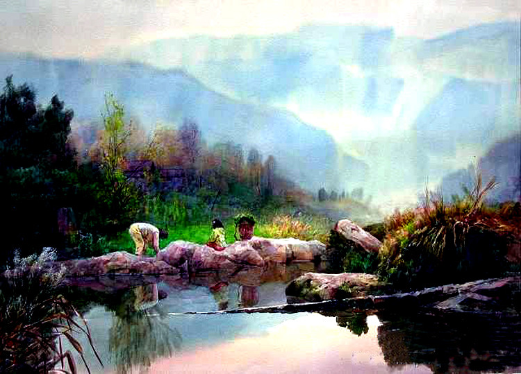王礼风景油画作品欣赏