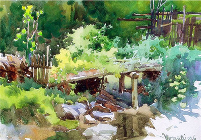 马百齐水彩画