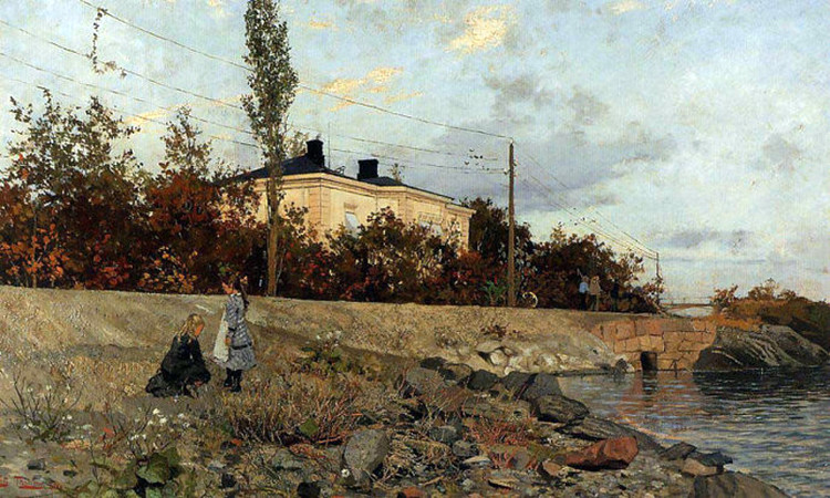挪威Fredrik（frits johan）Thaulow风景油画作品欣赏