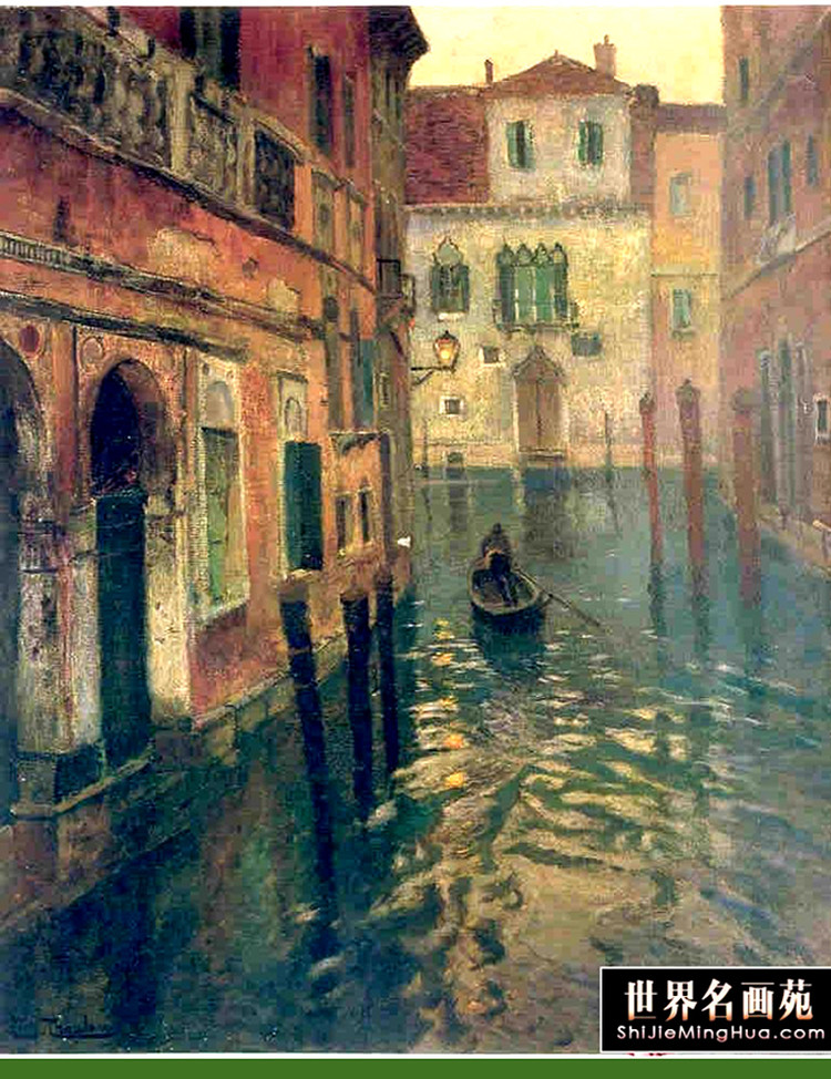 挪威Fredrik（frits johan）Thaulow风景油画作品欣赏