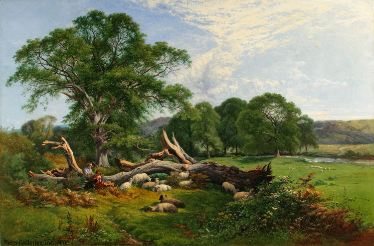 英国亨利·约翰·博丁顿（Henry John Boddington）风景油画作品欣赏