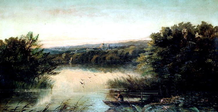 英国亨利·约翰·博丁顿（Henry John Boddington）风景油画作品欣赏