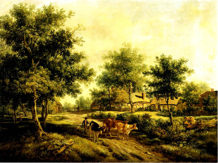 英国亨利·约翰·博丁顿（Henry John Boddington）风景油画作品欣赏