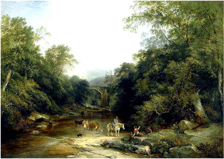 英国亨利·约翰·博丁顿（Henry John Boddington）风景油画作品欣赏