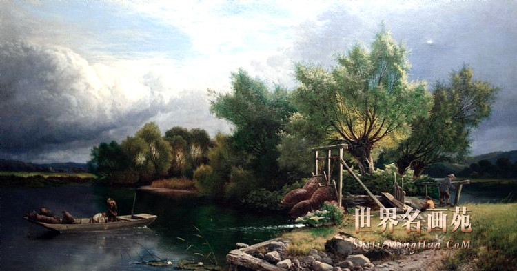 英国亨利·约翰·博丁顿（Henry John Boddington）风景油画作品欣赏