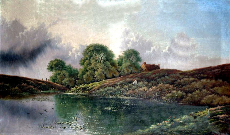 英国亨利·约翰·博丁顿（Henry John Boddington）风景油画作品欣赏