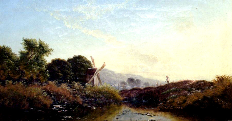 英国亨利·约翰·博丁顿（Henry John Boddington）风景油画作品欣赏