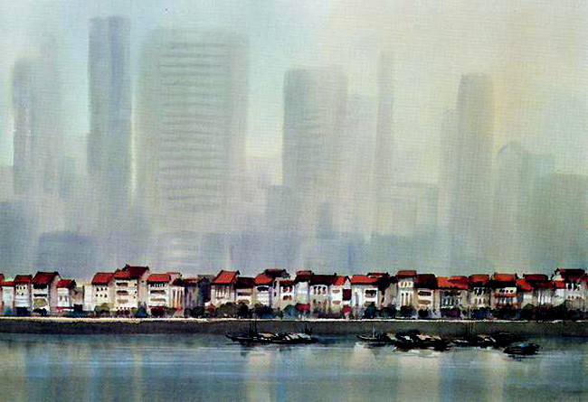 何镇强风景油画作品欣赏