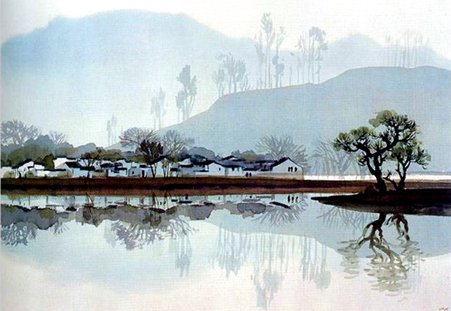 何镇强风景油画作品欣赏