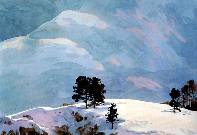 何镇强风景油画作品欣赏