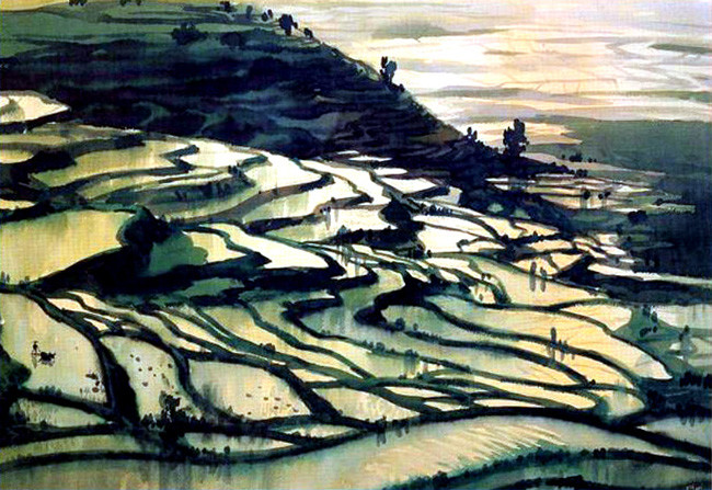 何镇强风景油画作品欣赏