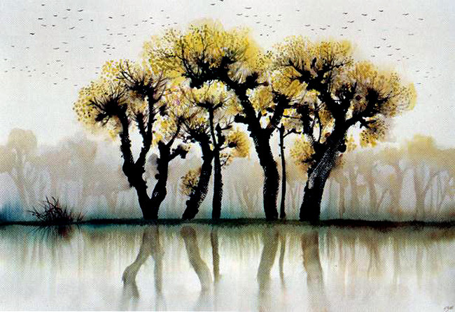 何镇强风景油画作品欣赏