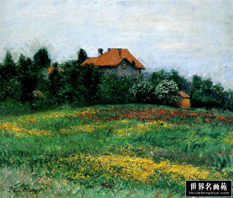 法国居斯塔夫·卡耶博特（Gustave Caillebotte）风景油画作品欣赏