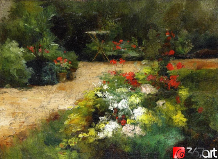 法国居斯塔夫·卡耶博特（Gustave Caillebotte）风景油画作品欣赏