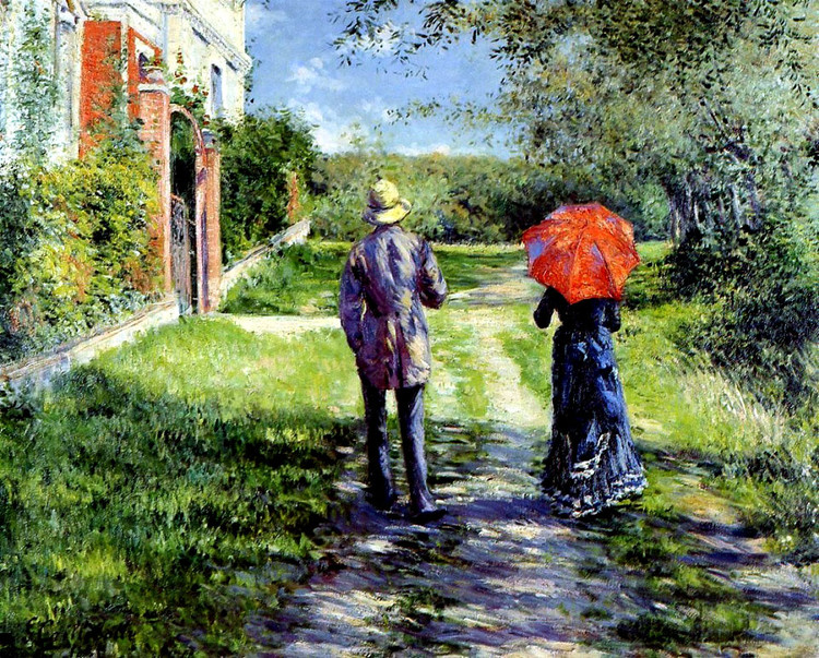 法国居斯塔夫·卡耶博特（Gustave Caillebotte）风景油画作品欣赏