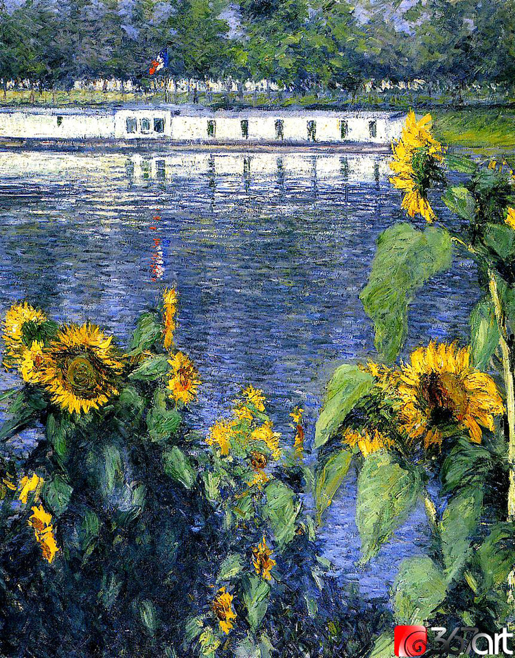 法国居斯塔夫·卡耶博特（Gustave Caillebotte）风景油画作品欣赏