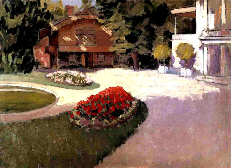 法国居斯塔夫·卡耶博特（Gustave Caillebotte）风景油画作品欣赏
