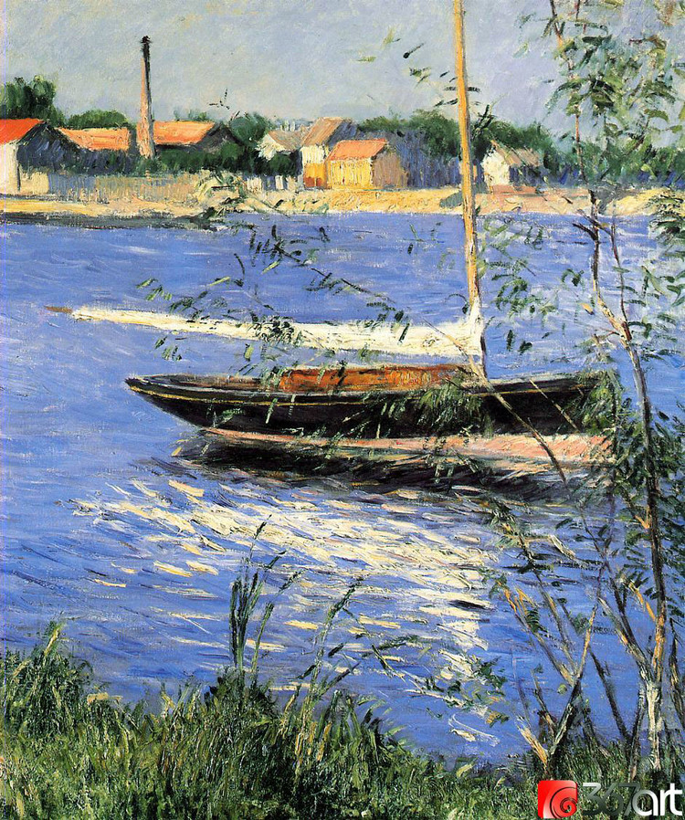 法国居斯塔夫·卡耶博特（Gustave Caillebotte）风景油画作品欣赏