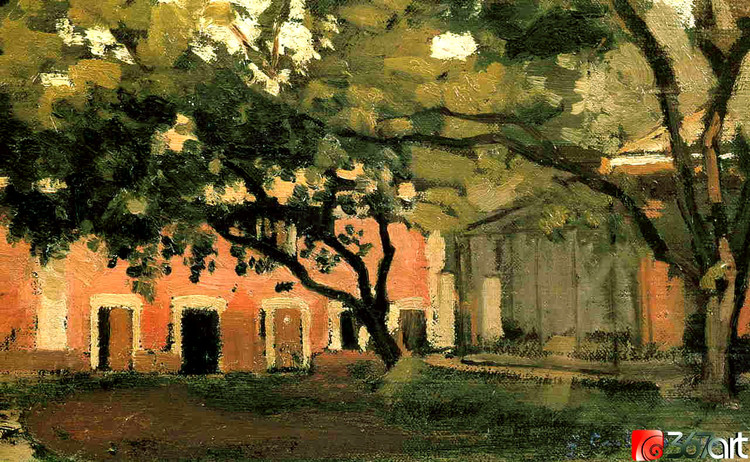 法国居斯塔夫·卡耶博特（Gustave Caillebotte）风景油画作品欣赏