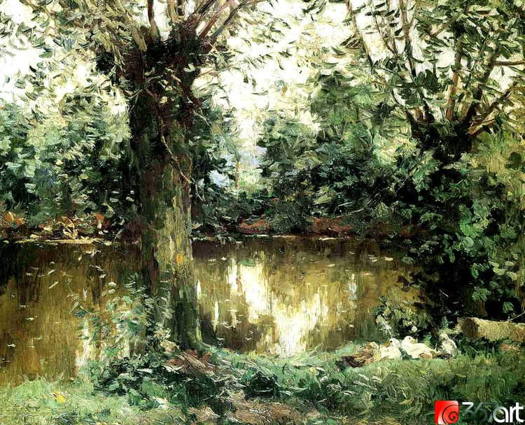 法国居斯塔夫·卡耶博特（Gustave Caillebotte）风景油画作品欣赏