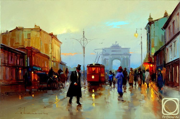 俄罗斯Shalaev Alexey城市风景油画作品欣赏
