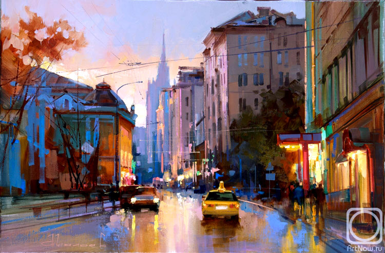 俄罗斯Shalaev Alexey城市风景油画作品欣赏