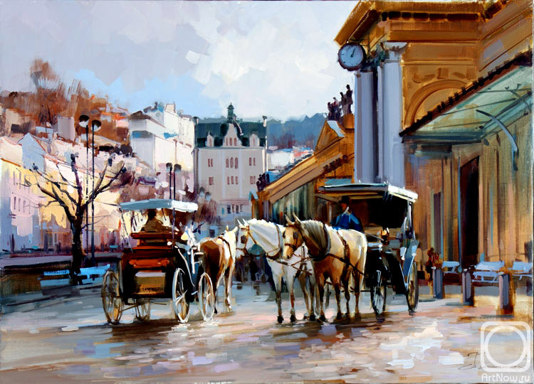 俄罗斯Shalaev Alexey城市风景油画作品欣赏