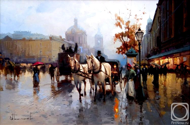 俄罗斯Shalaev Alexey城市风景油画作品欣赏
