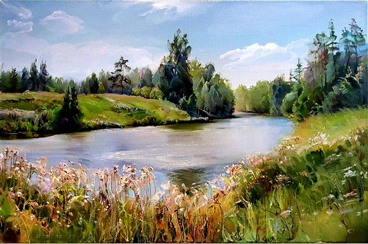 俄罗斯Roman Romanov风景油画作品欣赏