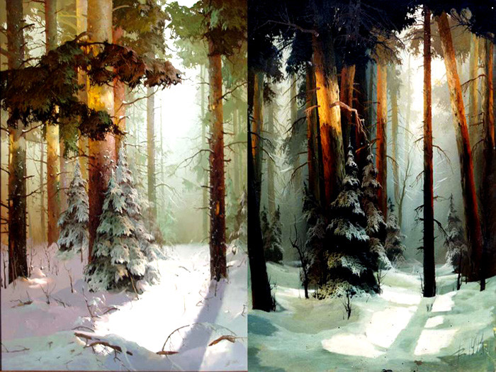 俄罗斯Виктор Быков风景油画作品欣赏