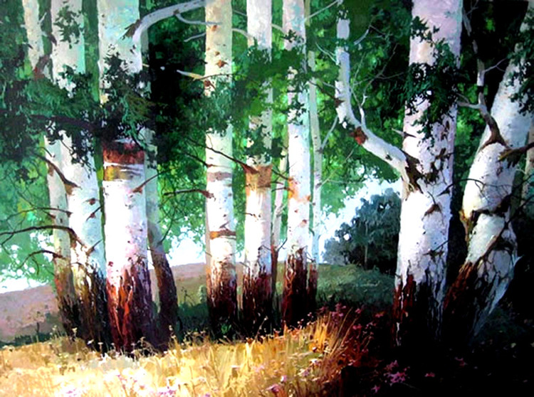 俄罗斯Виктор Быков风景油画作品欣赏