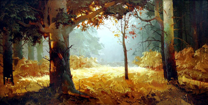 俄罗斯Виктор Быков风景油画作品欣赏